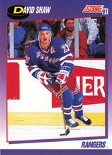 David Shaw 1991-92 Score American #161 New York Rangers