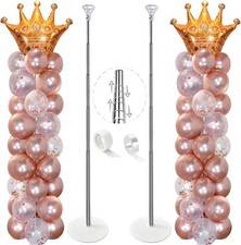 Balloon Column Stand Kit, Set of 2, 7 Feet Height Adjustable Balloon Tower