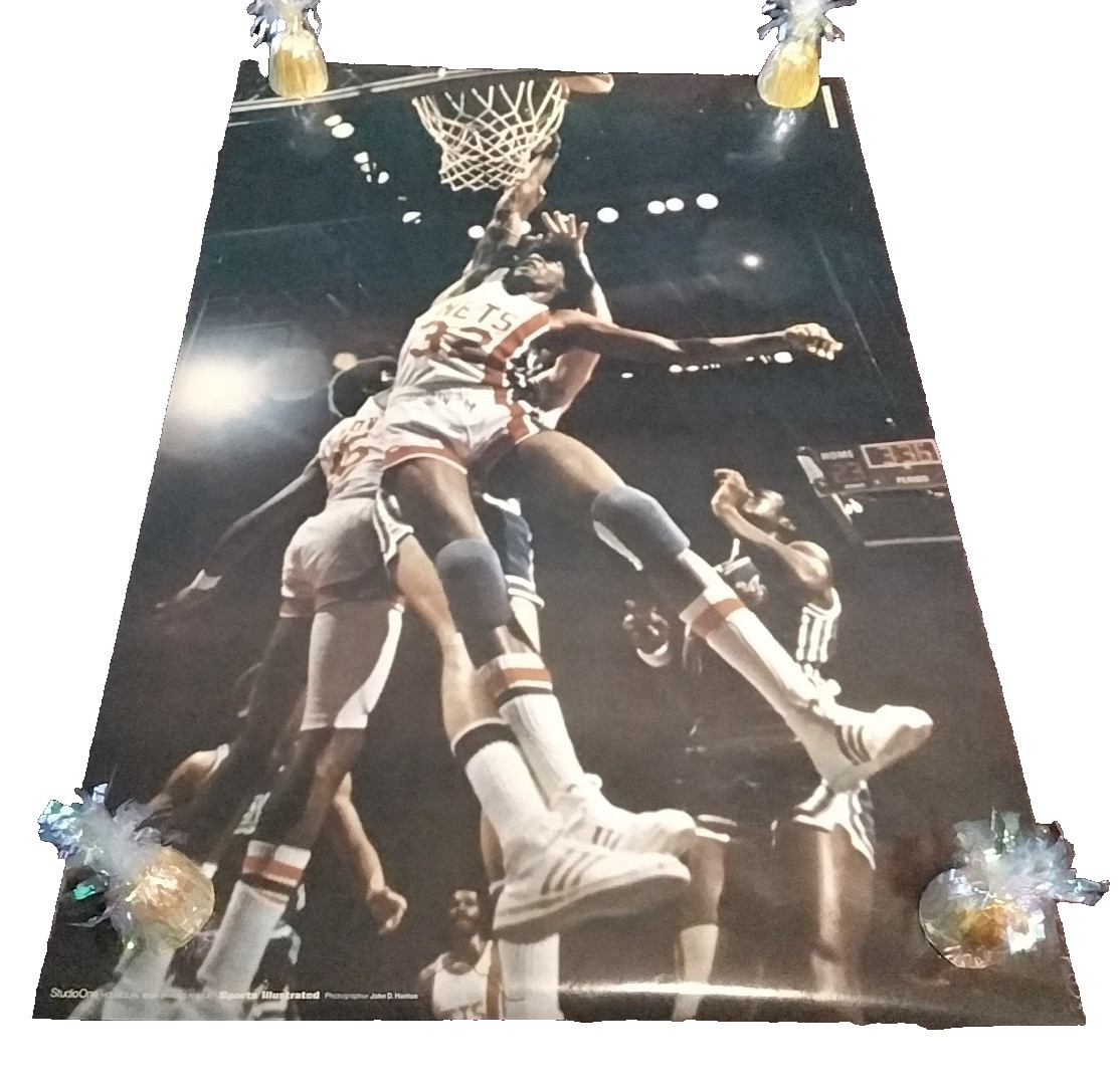 **MINT** Dr. J Julius Irving Vintage Sports Illustrated Studio One 2'x 3' Poster