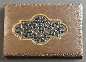Vintage Smith Crafted Western Rustic Themed Guest Log Book Leather-look