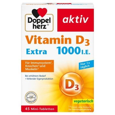 DOPPELHERZ Vitamin D 1.000 I.E. EXTRA Tabletten 45 St
