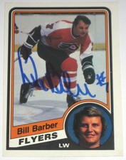 BILL BARBER SIGNED 1982-1983 O-PEE-CHEE PHILADELPHIA FLYERS CARD AUTOGRAPH AUTO!