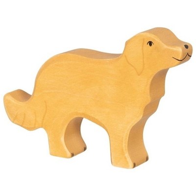 Holztiger 80357 Golden Retriever 12 cm Serie Farmland