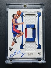 2022-23 Panini National Treasures Jaden Ivey RC Rookie Triple Patch Auto /99
