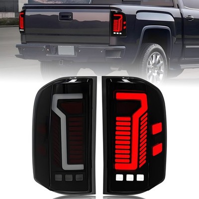 LED Tail Lights For 2007-2014 Sierra 3500 HD Silverado 1500 w/Startup Animation