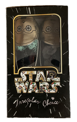 NIB Disney Star Wars Irregular Choice DARTH VADER Gold Women's Flats Shoes 8.5