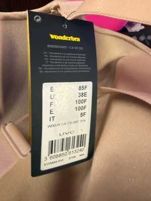 Wonderbra Ultimate Plunge Bra W00J5Womens Sexy Plunge Cleavage Bras 38E/85F/100F