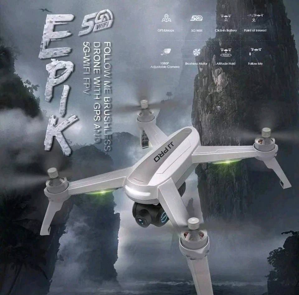 JJPRO X5 EPIK 5G BRUSHLESS, 1080p HD Camera, GPS, 2 BATTERIES - Bild 2 von 4