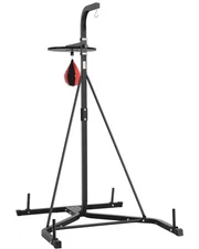 VEVOR 2 in 1 Heavy Duty Punching Bag Frame Boxing Punching Fitness Stand Steel