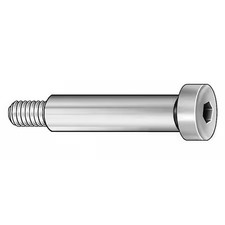 Military Shoulder Screws, #10-32 Thr Sz, 1/4 In Thr Lg, 1/4 In Shoulder Lg,
