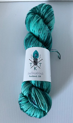 Teal Torch Knits TTK Evelyn Yarn Merino Wool & Nylon Right as Rain 100 Gram