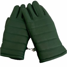 Vtg 1970s/80  s Quilted Ski Gloves Green 100 Cotton KOREA Wells Lamont Men  s L