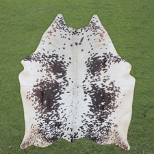 100 Real Natural Area Cow Hair On Cowhide Skin Floor Rug Carpet 72"x65" CC1370