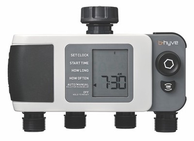 Orbit 24634 B-hyve XD 4-Port Smart Hose Watering Timer 4-Port, Gray 