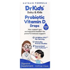 Baby Kids, Probiotic Vitamin D Drops, 0.5 fl oz 15 ml