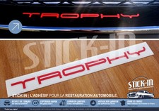 Sticker Autocollant "TROPHY" Pour Megane 3 RS 265 Parechoc Lame Front Bumper