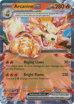 Holo Arcanine ex 032/198 Double Rare SV01: Scarlet & Violet Base Set