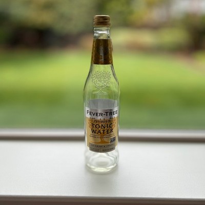 Empty Fever-Tree Tonic Bottle with Embossed Logo for Art Projects or Collectors