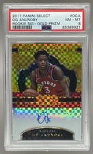 OG Anunoby 2017 Panini Select #RS-OGA Gold Prizm Rookie RC Auto 4/10 PSA 8