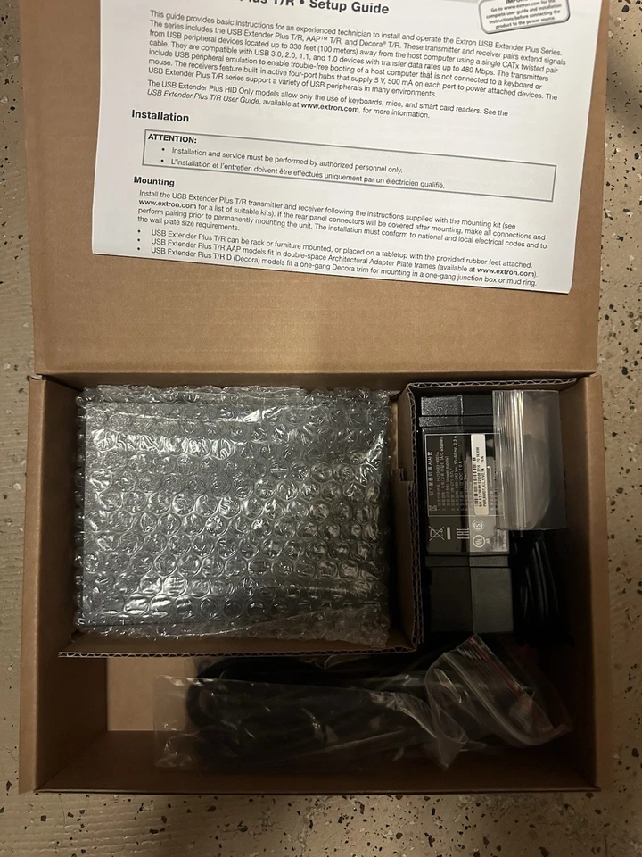 Extron USB Extender Plus R Ricevitore 60-1471-13 (O1) Nuovo Scatola Aperta - Immagine 2 di 3