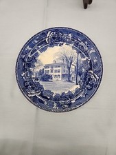  WEDGWOOD HISTORIC CAMBRIDGE HOUSE OF JAMES RUSSELL LOWELL PLATE ANTIQUE 9.25