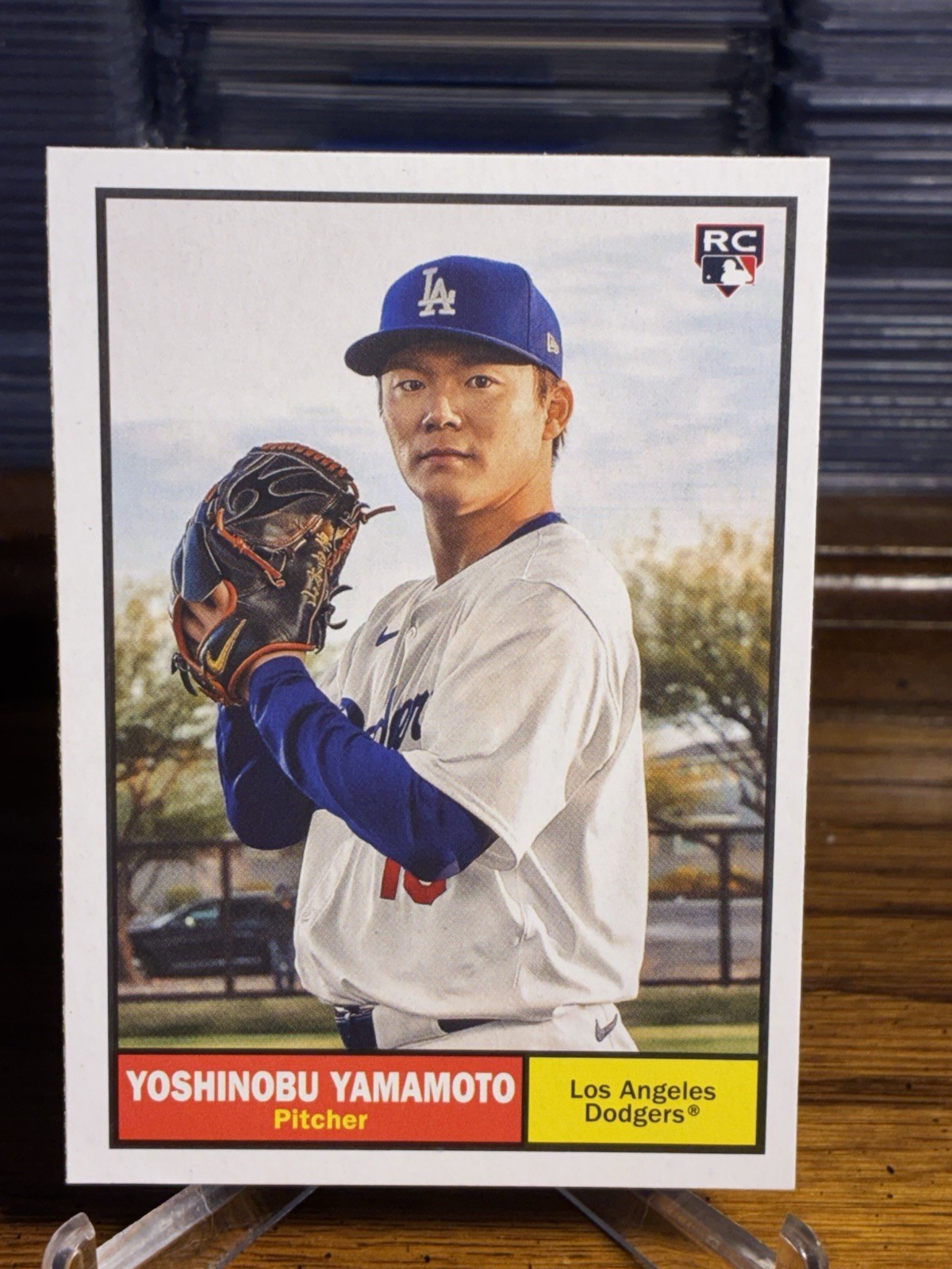 2024 Topps Archives 1961 Topps Yoshinobu Yamamoto #61 Rookie RC Dodgers 🔥🔥🔥