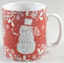 222 Fifth Winter Cheer Snowman Text Jumbo Mug 11542229