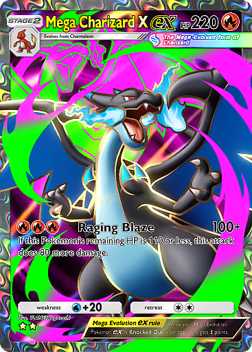 Pokemon Pocket TCG Card 2 Star Full Art Mega Charizard X EX Mega Shine DIGITAL Pokemon Pocket TCG Card 2 Star Full Art Mega Charizard X EX Mega Shine DIGITAL
