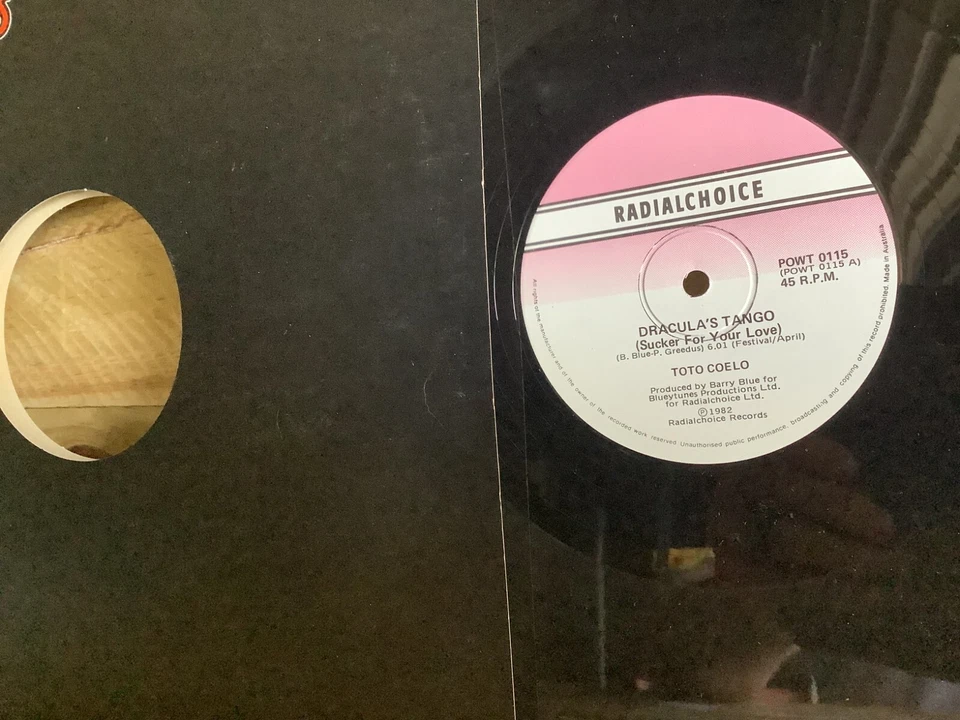 TOTO COELO - DRACULA'S TANGO 12" LONG PLAY RECORD 1982 LP RECORD POWDERWORKS - Image 4 of 4