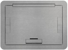 Wiremold EFB6810BTAA, Brushed, Aluminum, Flush Style, Floor Box Cover, 1 pc