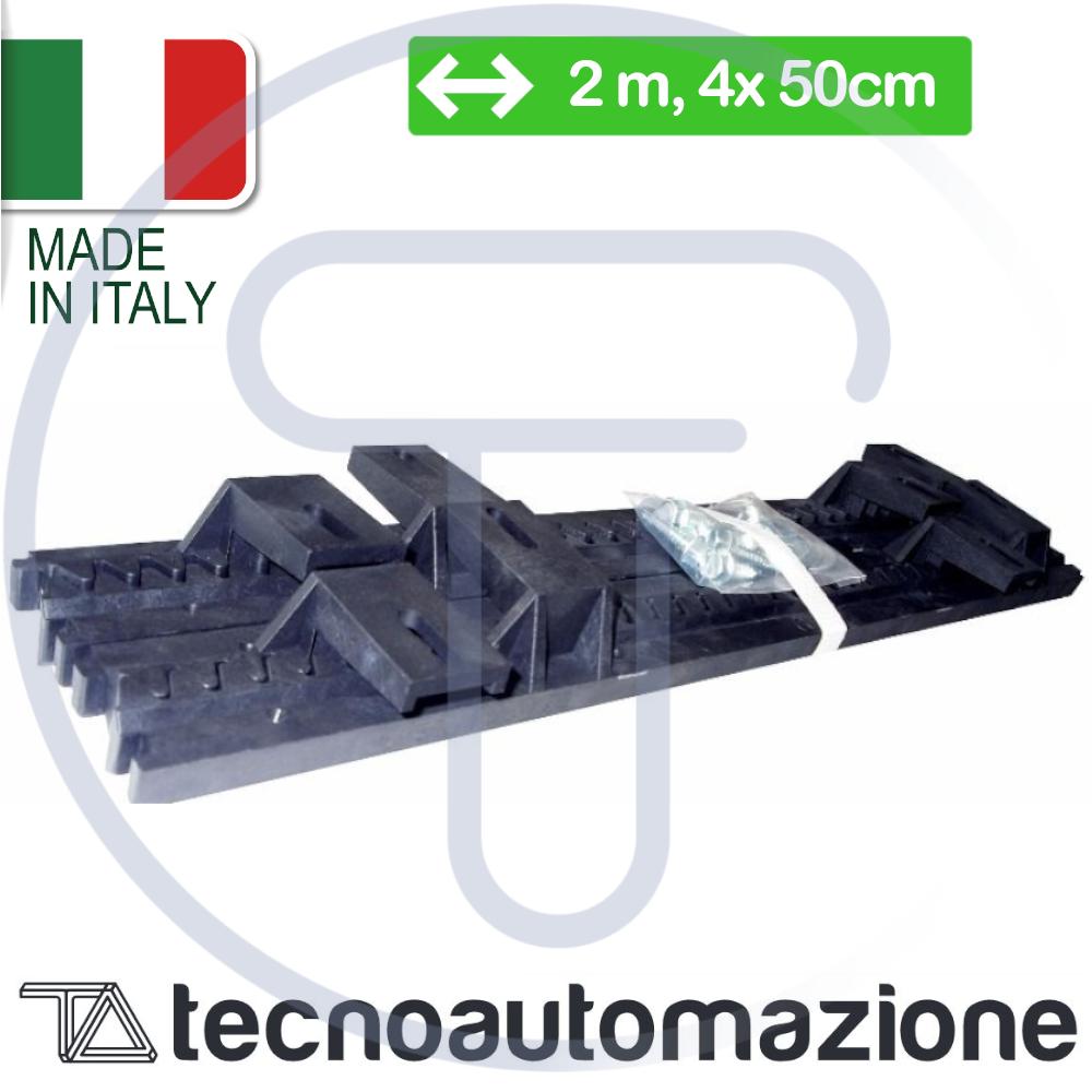 Cremagliera modulare nylon 2 metri 4 cremagliere 50 cm Tecno Automazione CREFX5T