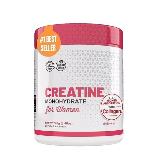 1~5X 5G Creatina Monohidrato Polvo para Mujer + Colágeno y BCAA para Botín 5000mg - Imagen 18 de 20