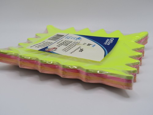 Office Depot - NEW 48 ct Fluorescent Signs Blank Burst Starburst Neon Card Paper - Picture 5 of 6