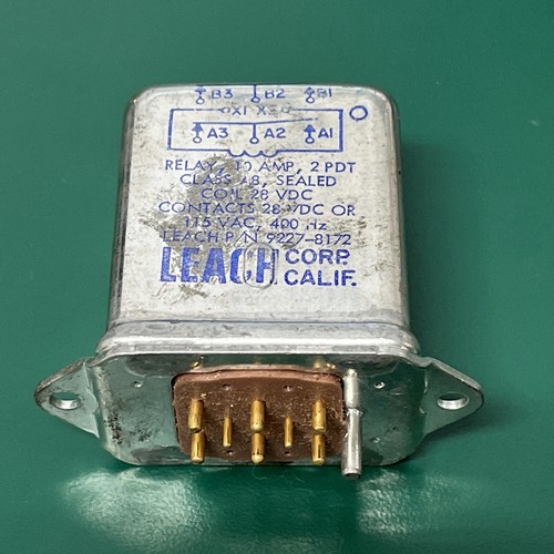 LEACH 9227-8172 RELÈ ELETTROMAGNETICO - Foto 1 di 3