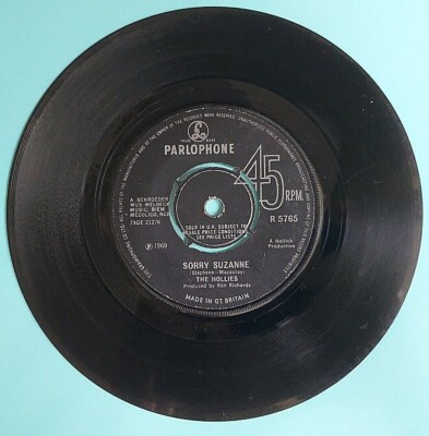 The Hollies - R5765 - Sorry Suzanne / Not That Way At All 1969 (655)