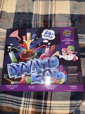 New Learn & Climb Dynamo Lab Science Kit for Kids 20+ Experiments Science Set