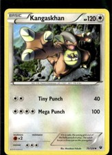 Pokemon Kangaskhan 75/124 Fates Collide Non Holo Uncommon 2 Card Lot LP