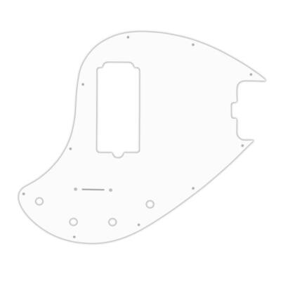 USA CUSTOM PICKGUARD für MUSICMAN  5 STRING 5-H STINGRAY  BASS 3Ply PG WHITE WBW