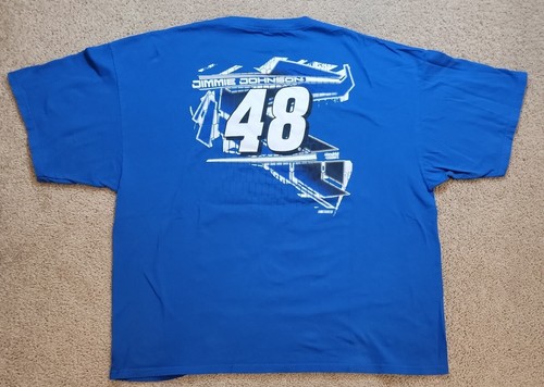 NASCAR Blue Jimmy Johnson Lowes #48 Size 3XL Double Sided Shirt Alstyle - Picture 10 of 11