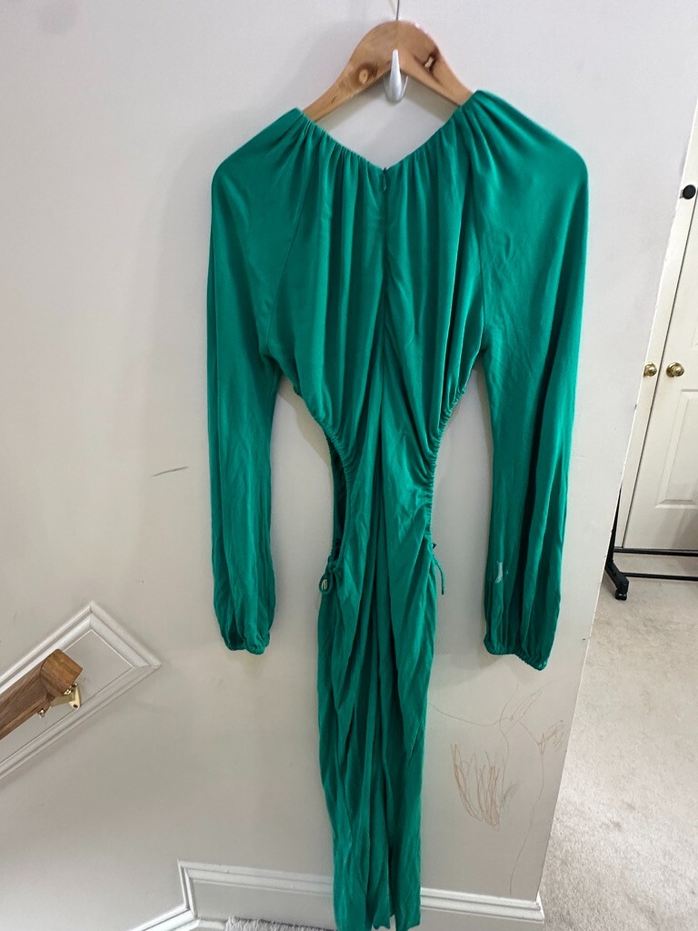 Rebecca Vallance Women's Garden Bliss Emerald Green Cutout Maxi Dress Size  US 8 | eBay