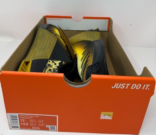Nike METCON 9 AMP 'Bronzine' Para hombres Negro/Amarillo Para hombres Talla 12 CrossFit NOBOXLID - Imagen 6 de 7