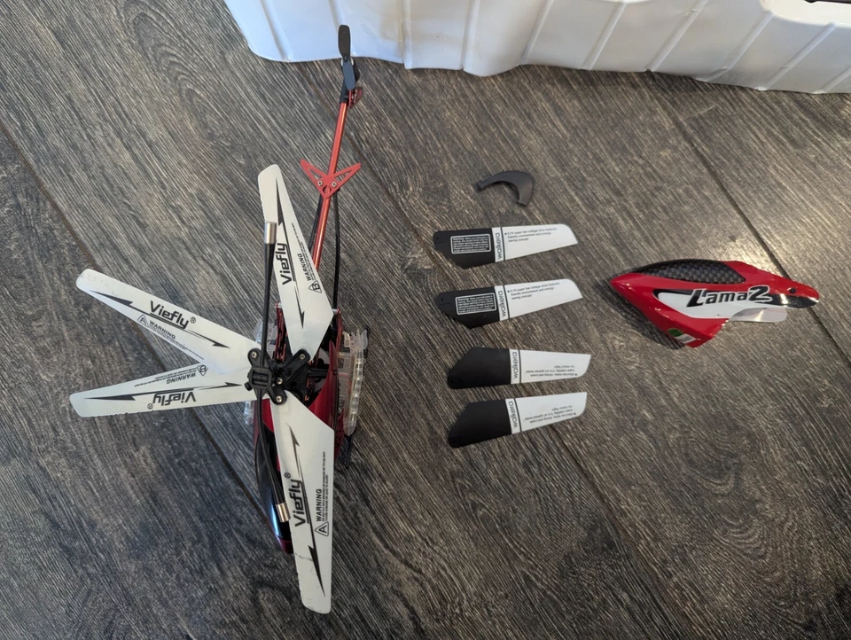 WALKERA RC LAMA 2 HELICOPTER - MIssing battery, for parts only - Image 3 of 4