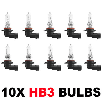 10 x Brand New HB3 9005 HEADLAMP HEADLIGHT FOG CAR BULBS 12v 60w P20d