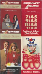 Southwest-Airlines-timetable-lot-4-1982-1985