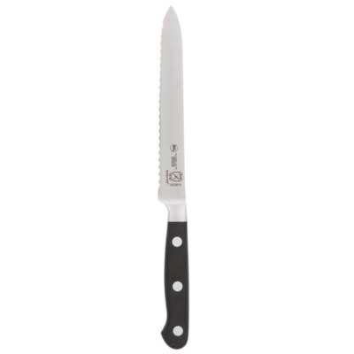 Mercer Culinary M23610 Renaissance  5'' Forged Riveted Tomato Knife with Serrated