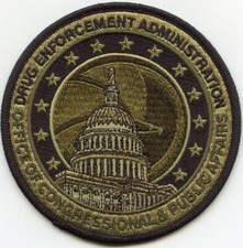 DEA Drug Enforcement PUBLIC AFFAIRS WASHINGTON DC green NARCOTICS POLICE PATCH