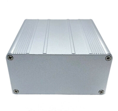 Silver Aluminum Project Box Enclosure Case 3.94''x3.94''x1.97'' 100x100x50mm