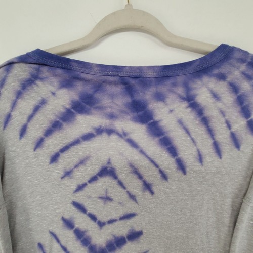 Free People Batik Top Sundown Batik Baumwolle Grau & Lila Mischung M - Bild 6 von 9
