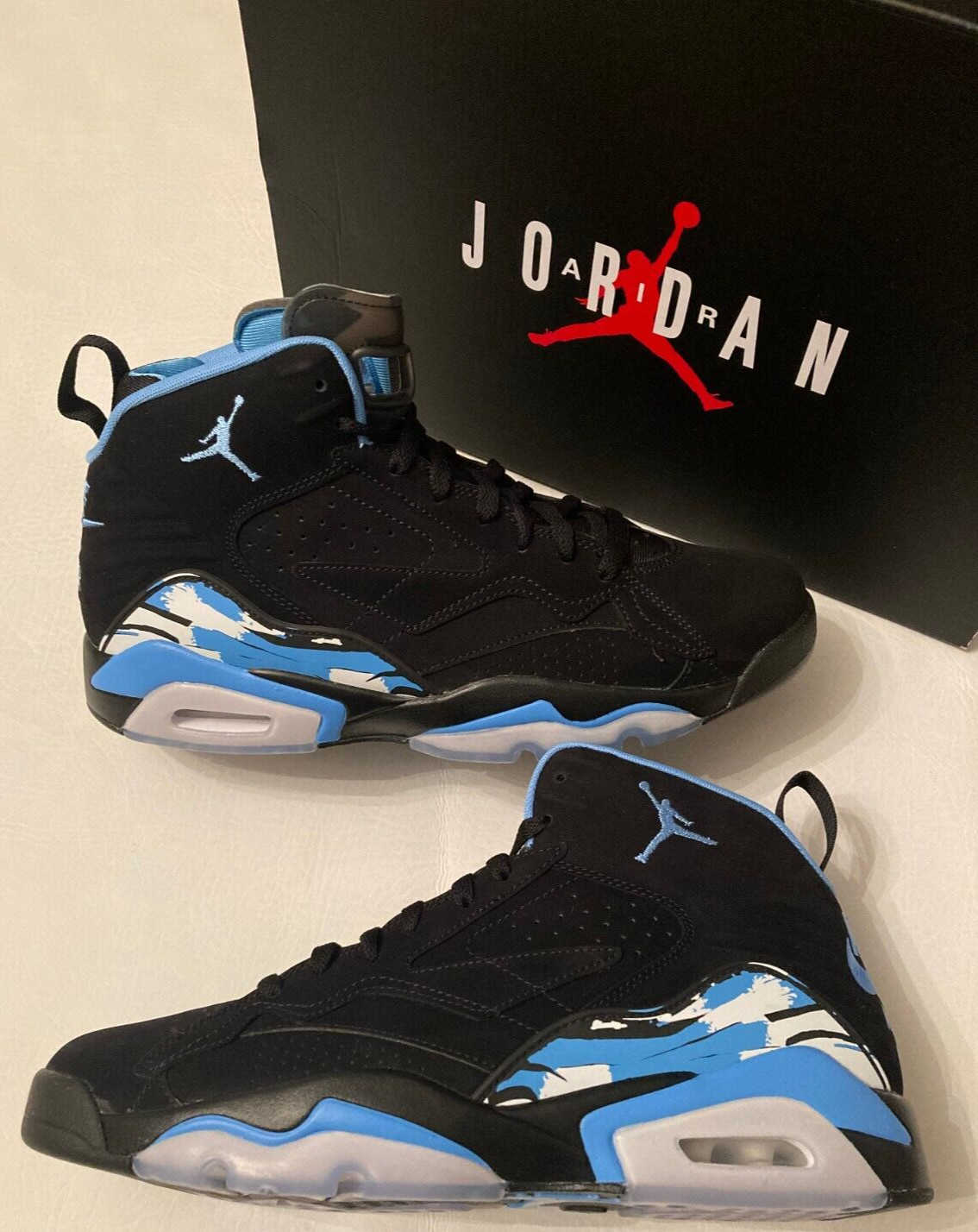 Mens 11 Nike Air Jordan Mvp Unc Blue Black Basketball Shoes Sneakers Dz4475-004