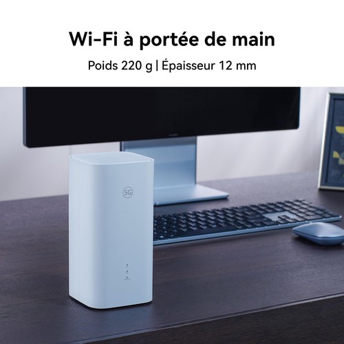 CPE 5s 5G H153 SIM de routeur 5G Wi-FI 6 AX3000 DL 3 600 Mbit/s/UL 500 Mbit/s... - Photo 6/6
